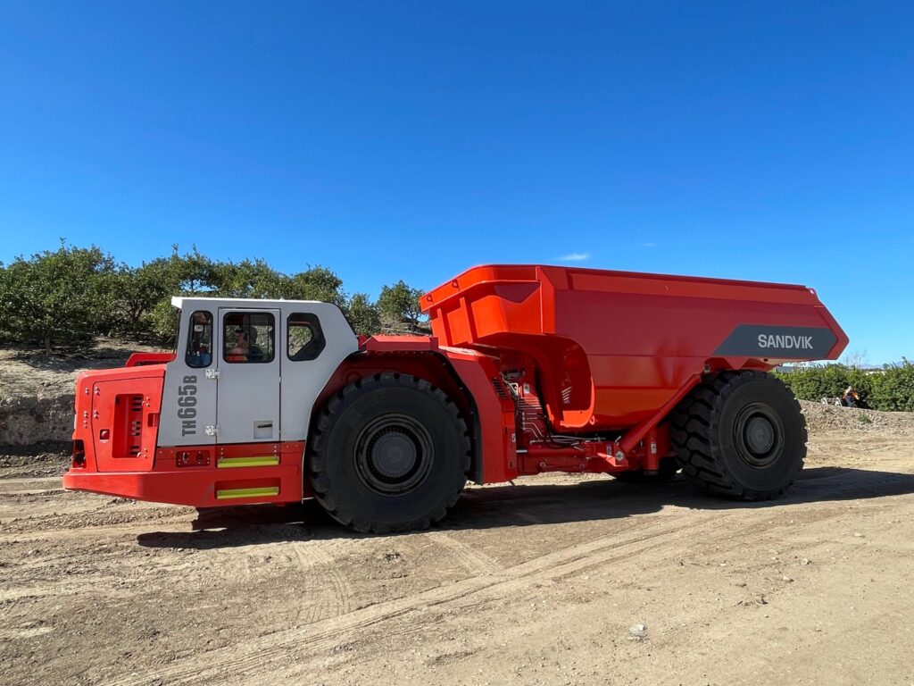 Sandvik are testing the largest battery-electric underground mining truck