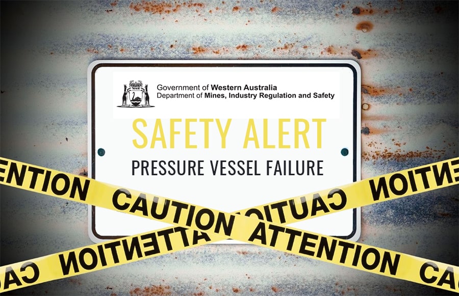 Safety alert issued | Pressure vessel injures worker | Silverstone